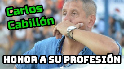 Carlos Cabillón, hace honor a su profesión